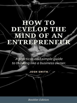 cover image of How to Develop the Mind of an Entrepreneur